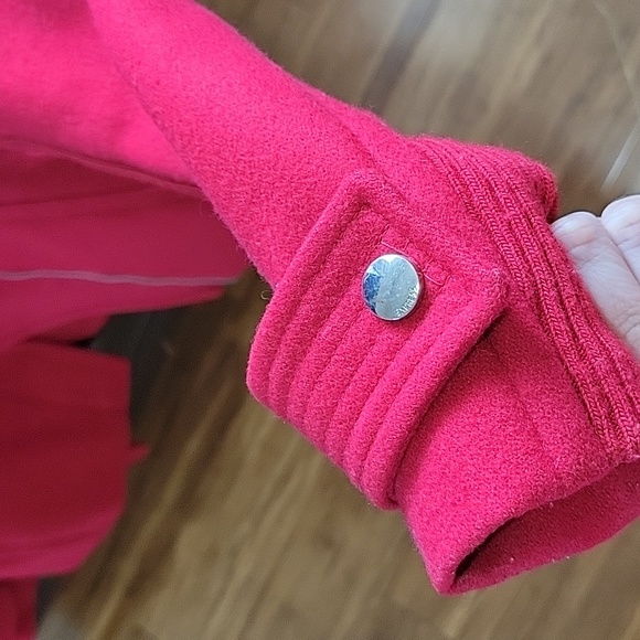 Express Red Peacoat - Picture 3 of 6